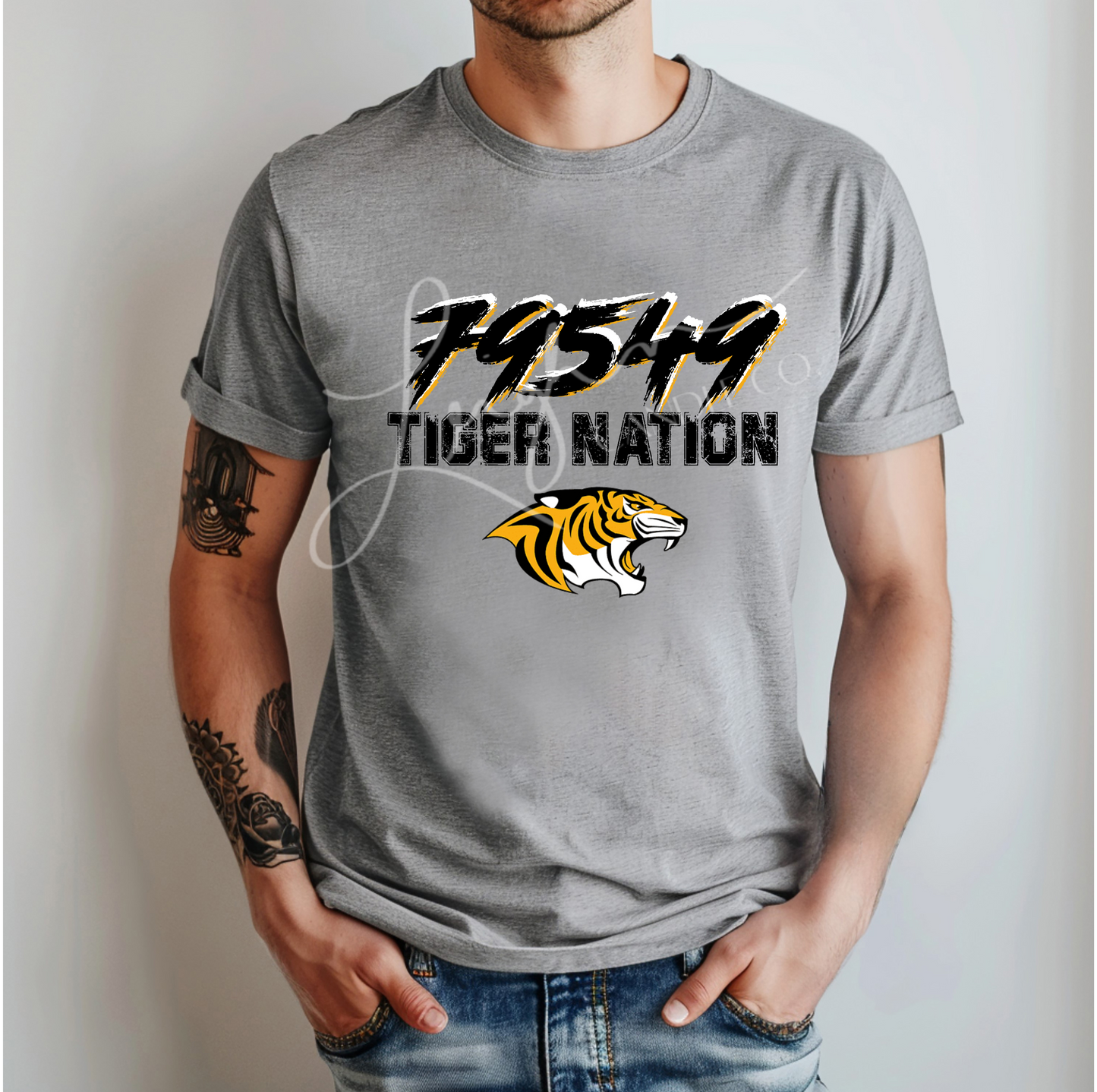 Unisex Zip Code Tiger Spirit Tee*PREORDER*