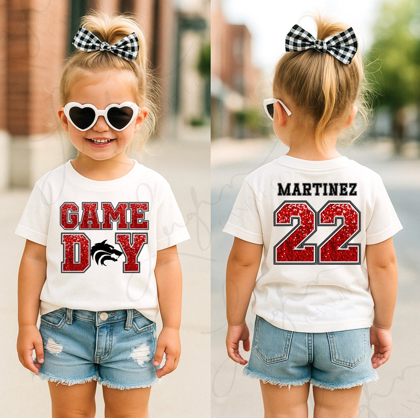 Faux Glitter Game Day Spirit Tee *PREORDER*