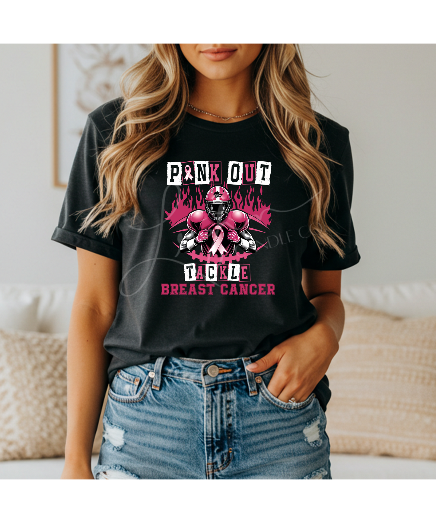 Unisex Breast Cancer Awareness Tackle Tee *Preoder*