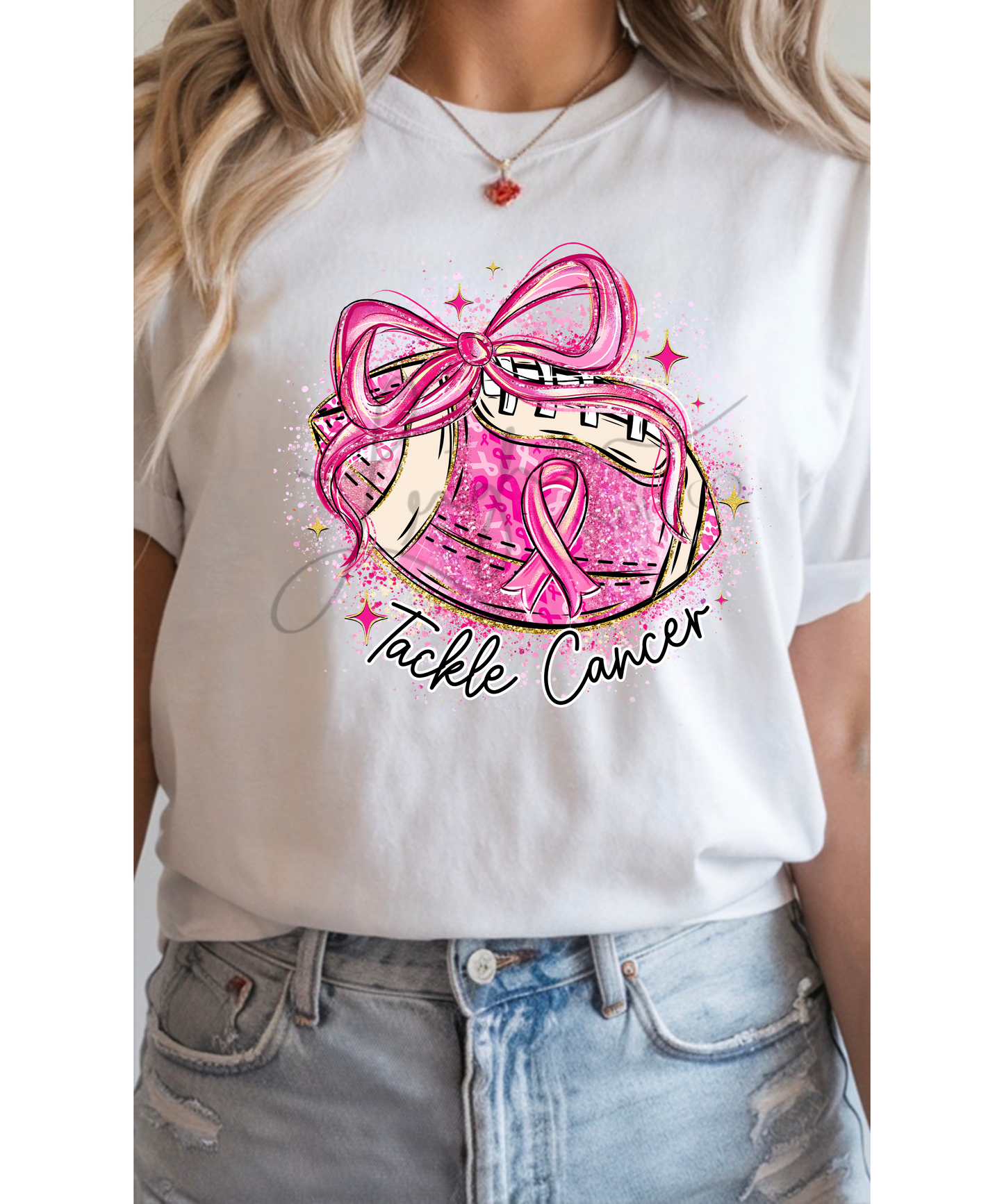 Breast Cancer Awareness Football Bow *Preorder*