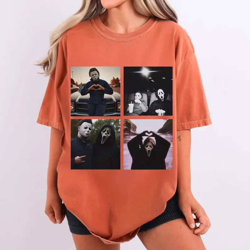 Ghostface & Michael Myers Halloween Tee *Preorder*
