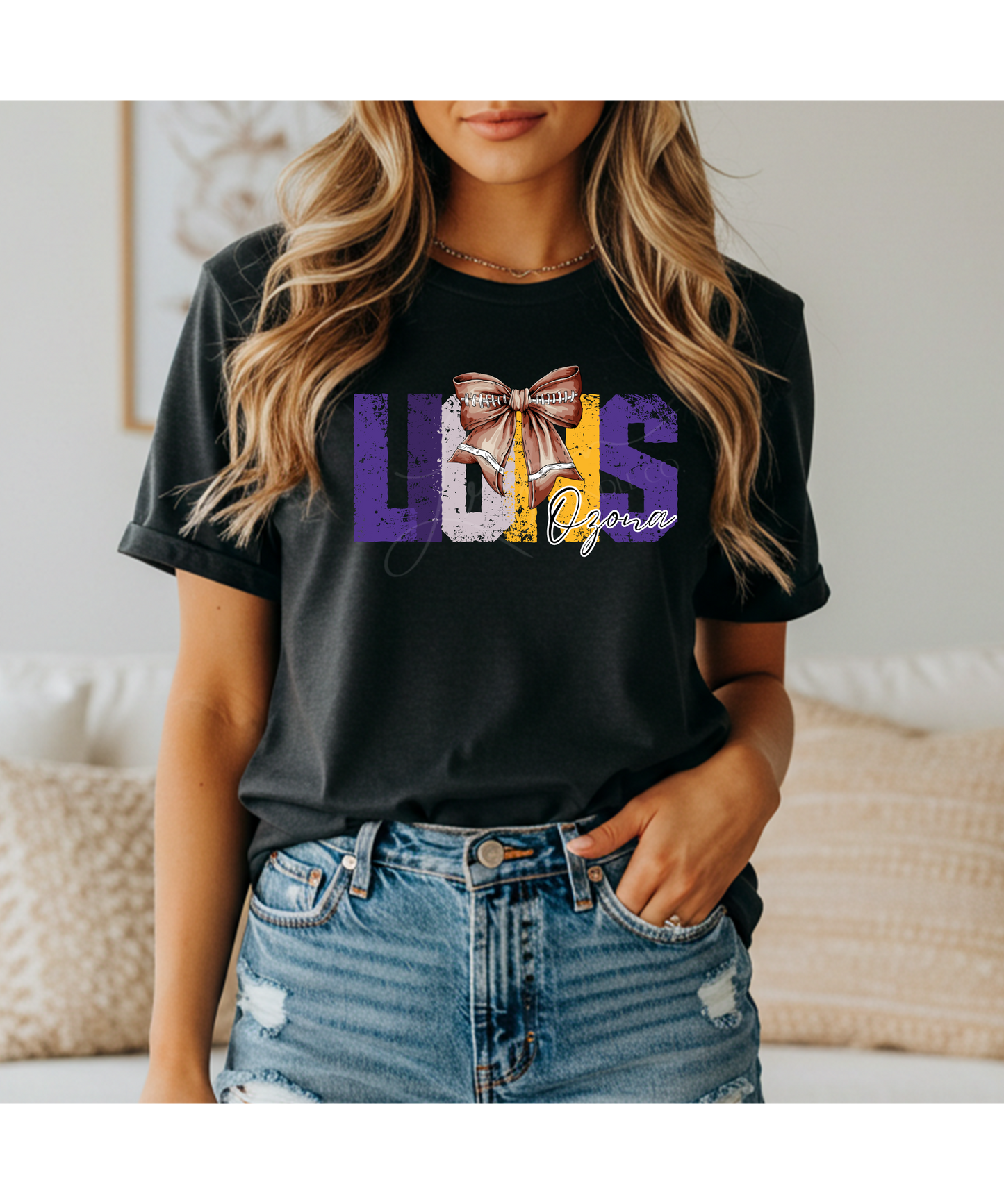 Spirit Tee with Football Bow! *Preorder*