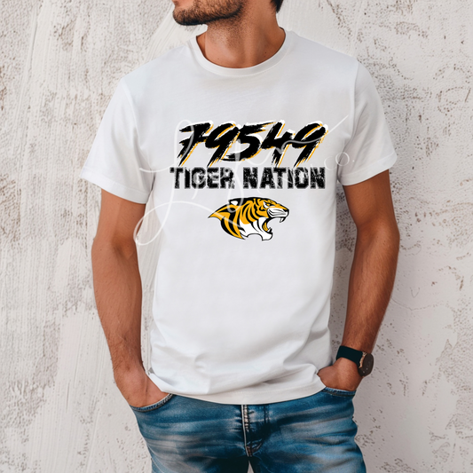 Unisex Zip Code Tiger Spirit Tee*PREORDER*