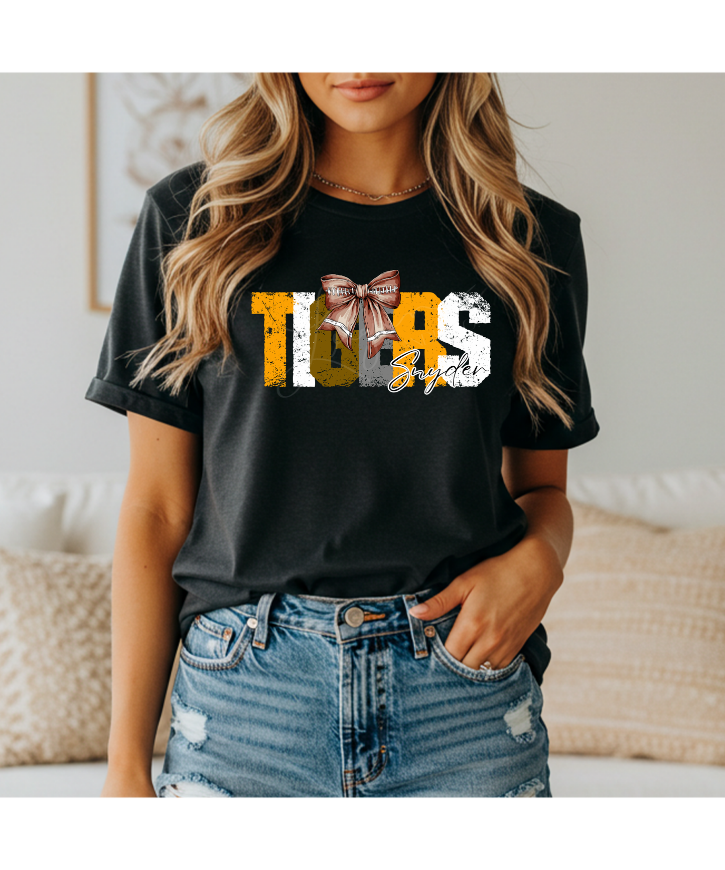 Spirit Tee with Football Bow! *Preorder*