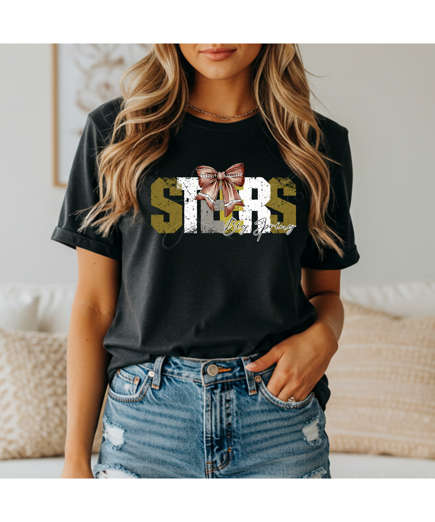 Spirit Tee with Football Bow! *Preorder*