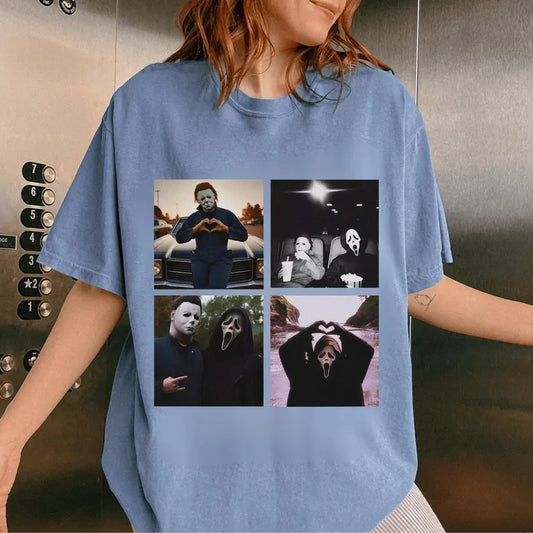 Ghostface & Michael Myers Halloween Tee *Preorder*